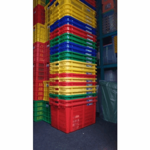 INDUSTRIAL CONTAINER 2209L GREEN LEAF | KERANJANG INDUSTRI SERBAGUNA UKURAN 69,8 x 47,9 x 37,5 CM