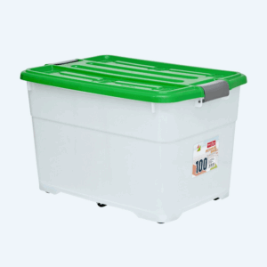 CONTAINER BOX PLASTIK 100 LITER TIPE BVC-8 ASTORIA BOX 100: Solusi Penyimpanan Serbaguna Berkualitas dari BASIC HOME