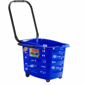KERANJANG BELANJA PLASTIK TARIK LION STAR BW-32 TROLLEY BASKET 46 S | KERANJANGPLASTIK.ID