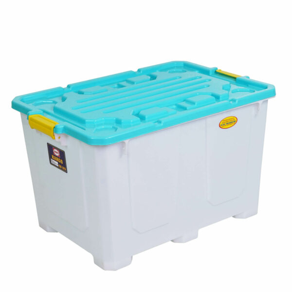 CONTAINER BOX PLASTIK BESAR 125 LITER SHINPO KARGO – SIP 584 CB 125: Box Penyimpanan Besar, Kokoh & Multifungsi untuk Rumah, Gudang, dan Industri