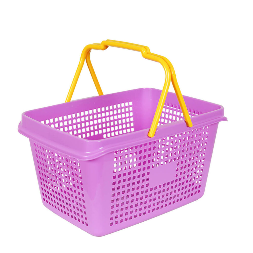 KERANJANG BELANJA PLASTIK MINIMARKET SHINPO TOUCAN – SIP 339, ADA 3 PILIHAN WARNA: Keranjang Belanja Modern, Kuat & Nyaman untuk Minimarket, Supermarket, dan Retail